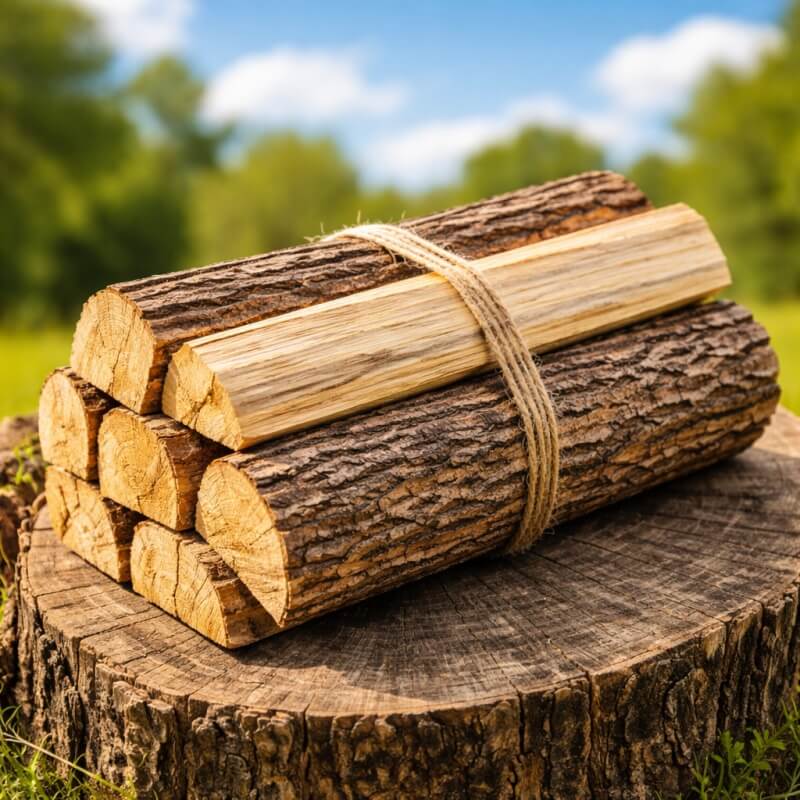 アウトドアやキャンプに使いやすい乾燥薪1束